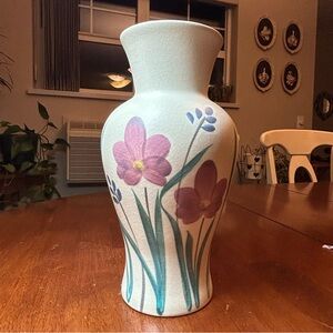 VINTAGE Laurentian Pottery MCM Floral Vase EUC